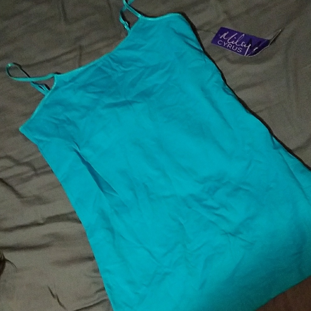 Very bright blue tanktop NWT